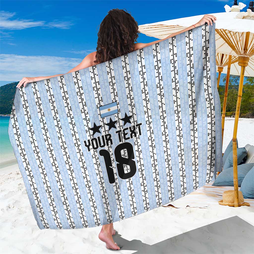 Custom Argentina Heritage Football Sarong La Albiceleste Glory Road to 2026