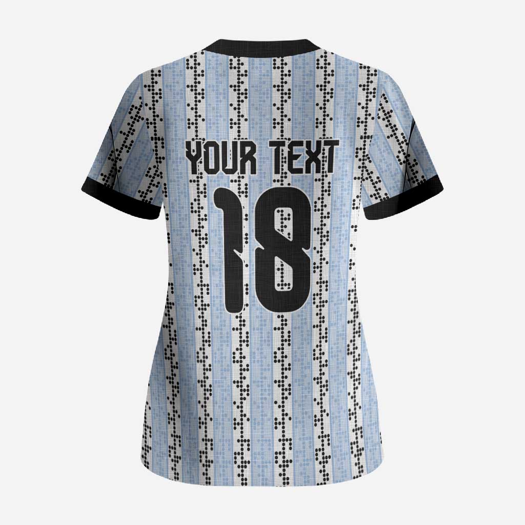 Custom Argentina Heritage Football Scrub Top La Albiceleste Glory Road to 2026