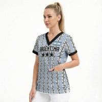 Custom Argentina Heritage Football Scrub Top La Albiceleste Glory Road to 2026