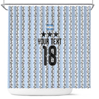 Custom Argentina Heritage Football Shower Curtain La Albiceleste Glory Road to 2026