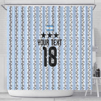 Custom Argentina Heritage Football Shower Curtain La Albiceleste Glory Road to 2026