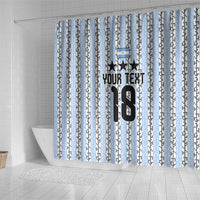 Custom Argentina Heritage Football Shower Curtain La Albiceleste Glory Road to 2026