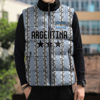 Custom Argentina Heritage Football Sleeveless Puffer Jacket La Albiceleste Glory Road to 2026