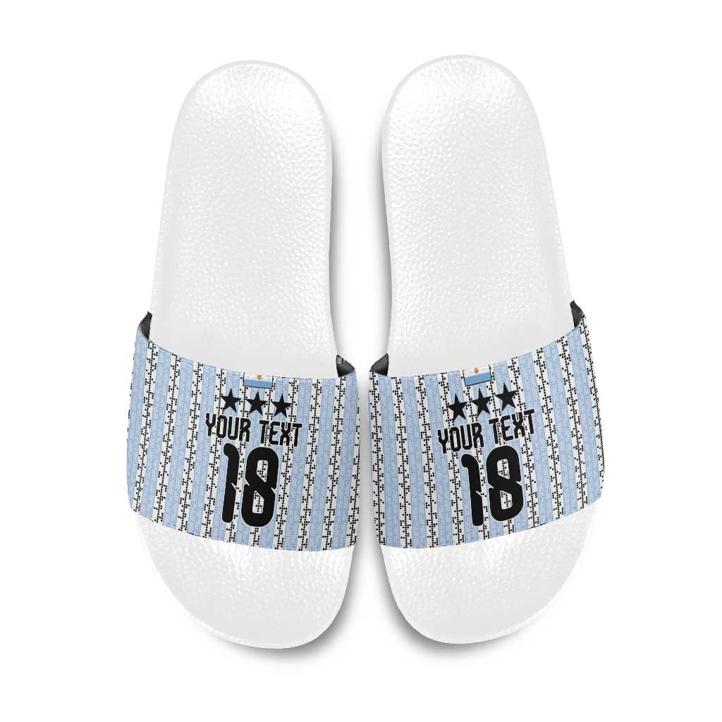 Custom Argentina Heritage Football Slide Sandals La Albiceleste Glory Road to 2026