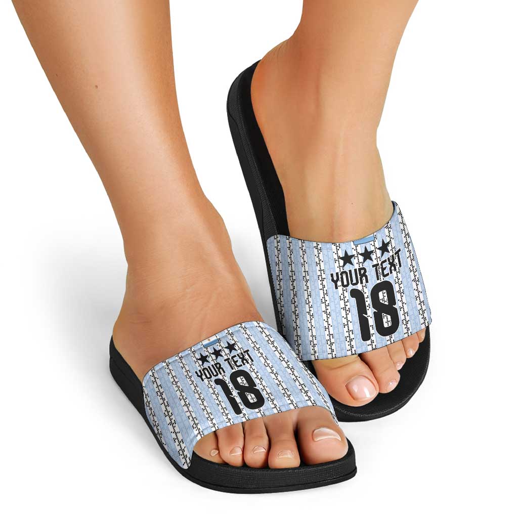 Custom Argentina Heritage Football Slide Sandals La Albiceleste Glory Road to 2026