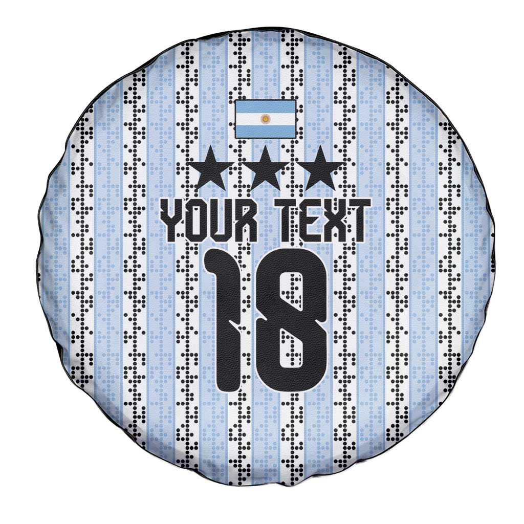 Custom Argentina Heritage Football Spare Tire Cover La Albiceleste Glory Road to 2026