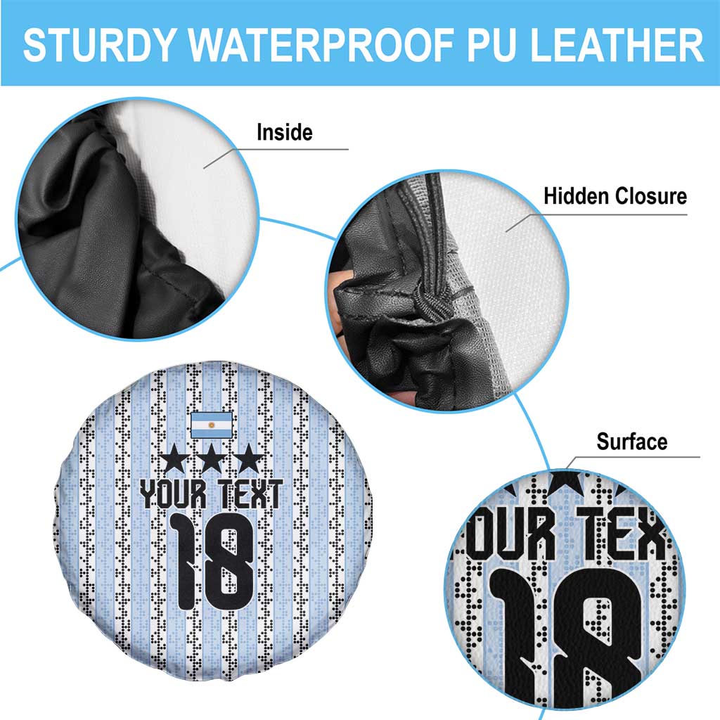 Custom Argentina Heritage Football Spare Tire Cover La Albiceleste Glory Road to 2026