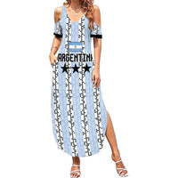 Custom Argentina Heritage Football Summer Maxi Dress La Albiceleste Glory Road to 2026
