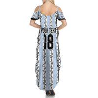 Custom Argentina Heritage Football Summer Maxi Dress La Albiceleste Glory Road to 2026