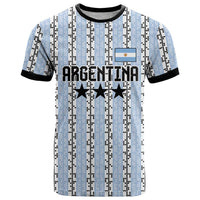 Custom Argentina Heritage Football T Shirt La Albiceleste Glory Road to 2026