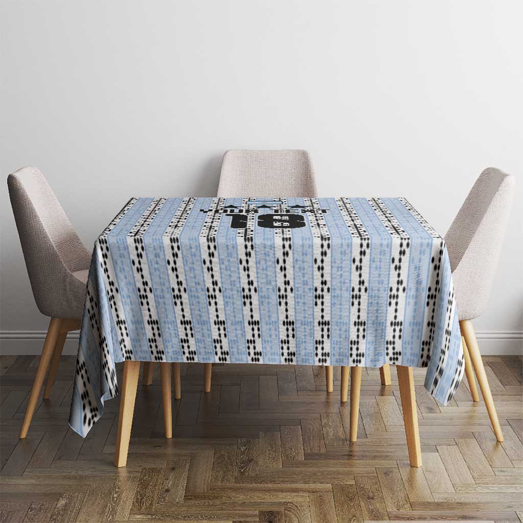 Custom Argentina Heritage Football Tablecloth La Albiceleste Glory Road to 2026