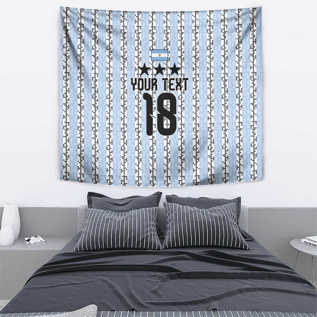 Custom Argentina Heritage Football Tapestry La Albiceleste Glory Road to 2026