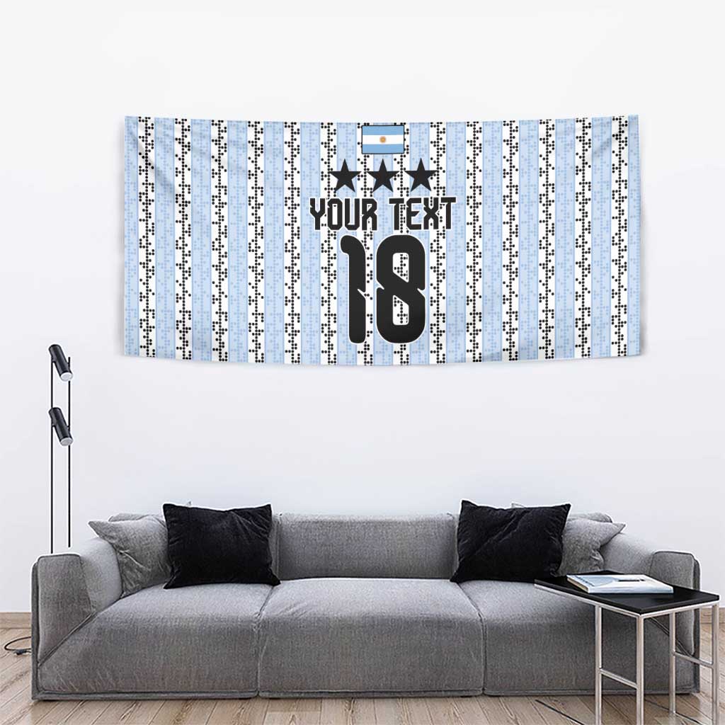 Custom Argentina Heritage Football Tapestry La Albiceleste Glory Road to 2026