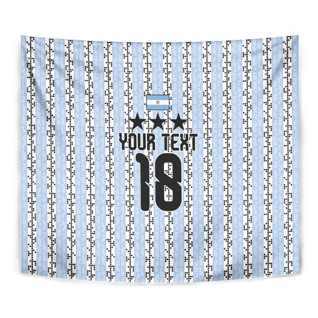 Custom Argentina Heritage Football Tapestry La Albiceleste Glory Road to 2026