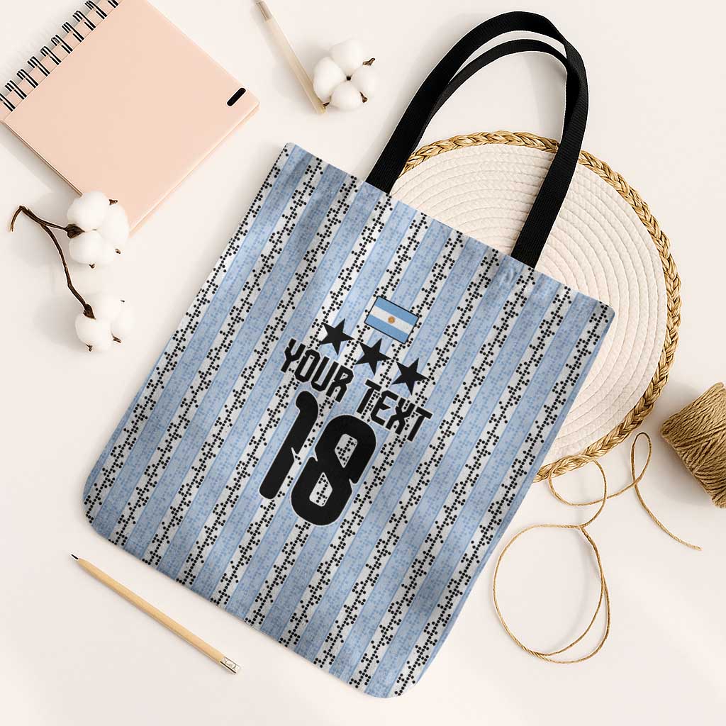 Custom Argentina Heritage Football Tote Bag La Albiceleste Glory Road to 2026