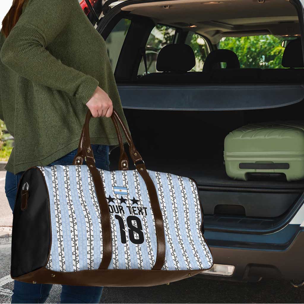Custom Argentina Heritage Football Travel Bag La Albiceleste Glory Road to 2026