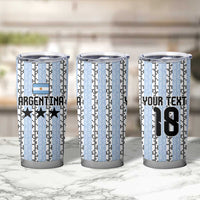 Custom Argentina Heritage Football Tumbler Cup La Albiceleste Glory Road to 2026