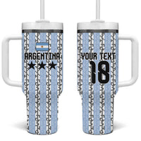Custom Argentina Heritage Football Tumbler With Handle La Albiceleste Glory Road to 2026