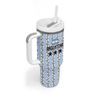 Custom Argentina Heritage Football Tumbler With Handle La Albiceleste Glory Road to 2026
