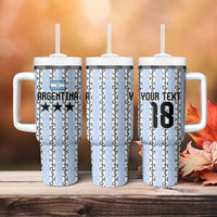 Custom Argentina Heritage Football Tumbler With Handle La Albiceleste Glory Road to 2026