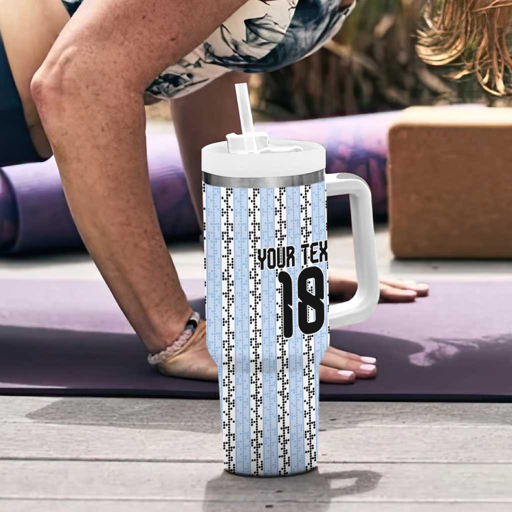 Custom Argentina Heritage Football Tumbler With Handle La Albiceleste Glory Road to 2026