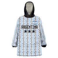 Custom Argentina Heritage Football Wearable Blanket Hoodie La Albiceleste Glory Road to 2026