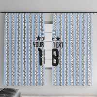 Custom Argentina Heritage Football Window Curtain La Albiceleste Glory Road to 2026