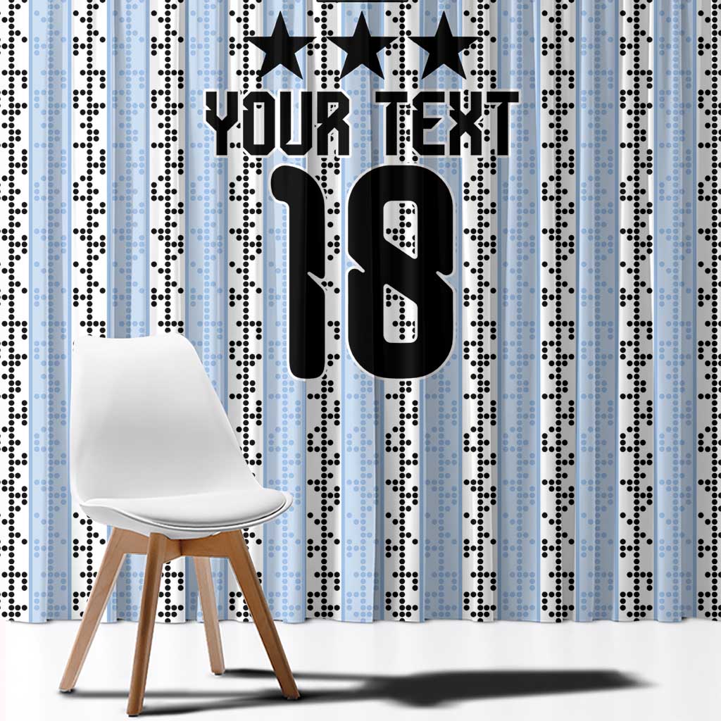Custom Argentina Heritage Football Window Curtain La Albiceleste Glory Road to 2026