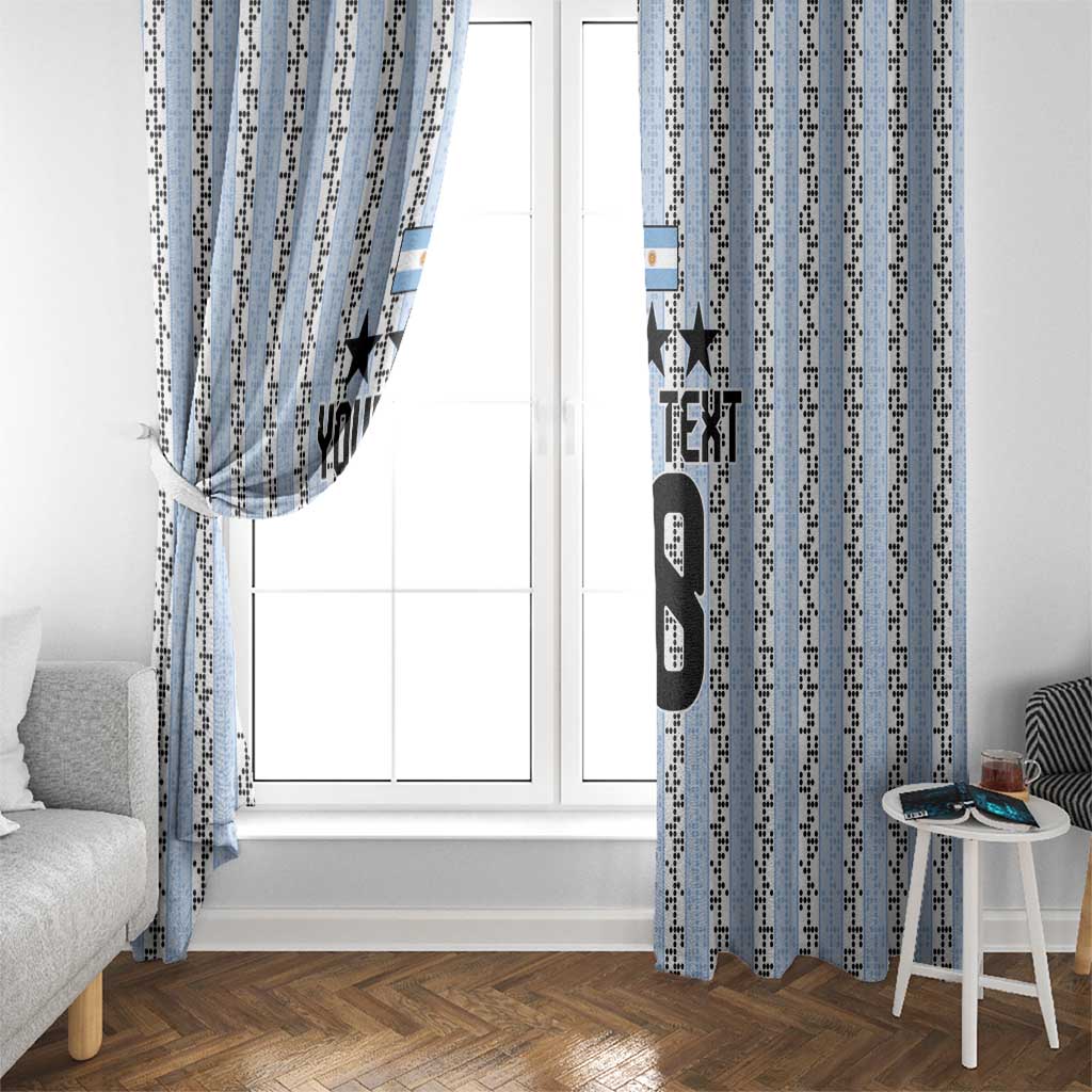 Custom Argentina Heritage Football Window Curtain La Albiceleste Glory Road to 2026