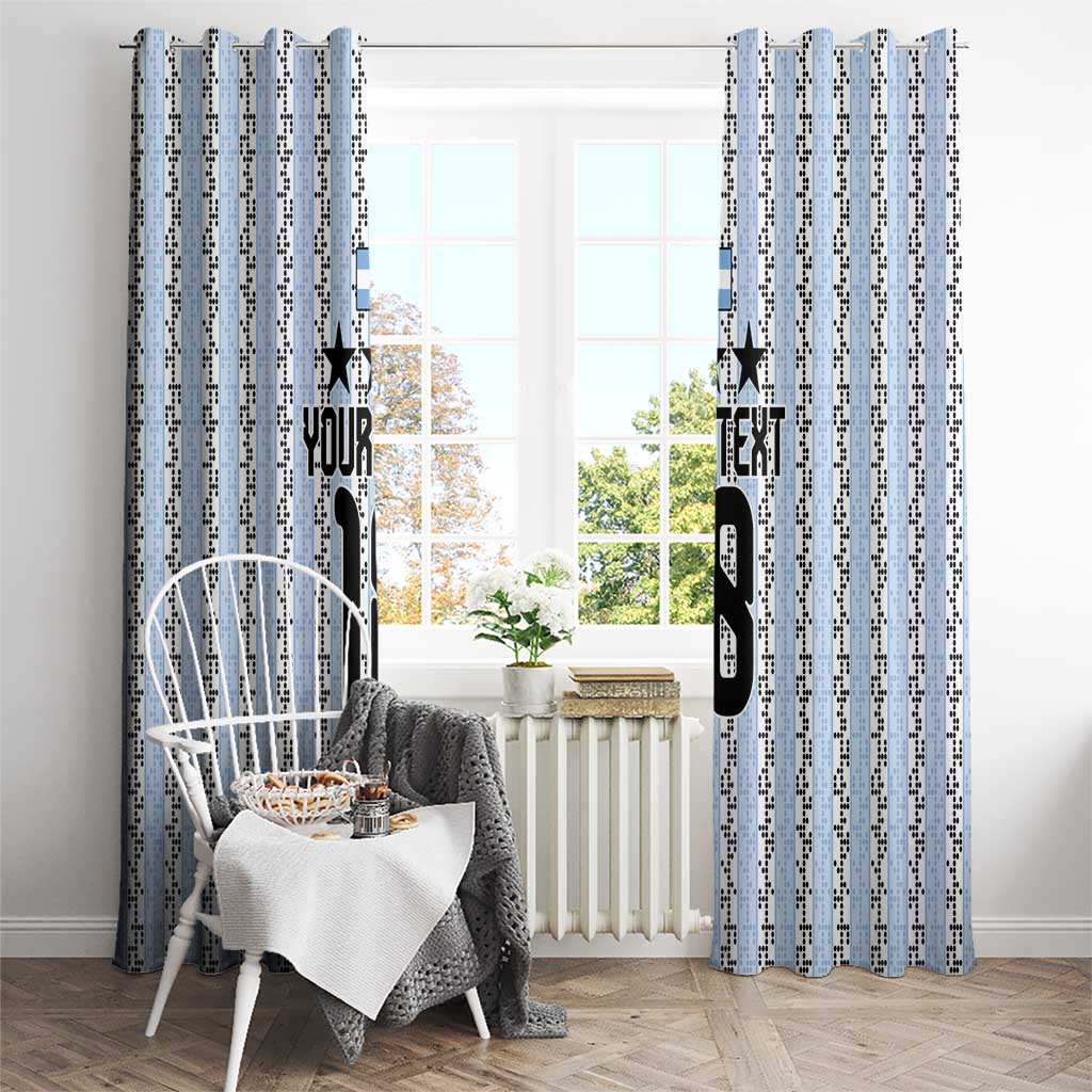 Custom Argentina Heritage Football Window Curtain La Albiceleste Glory Road to 2026