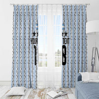 Custom Argentina Heritage Football Window Curtain La Albiceleste Glory Road to 2026