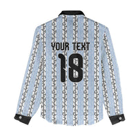 Custom Argentina Heritage Football Women Casual Shirt La Albiceleste Glory Road to 2026