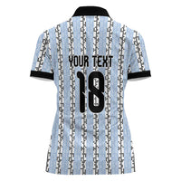 Custom Argentina Heritage Football Women Polo Shirt La Albiceleste Glory Road to 2026