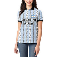 Custom Argentina Heritage Football Women Polo Shirt La Albiceleste Glory Road to 2026