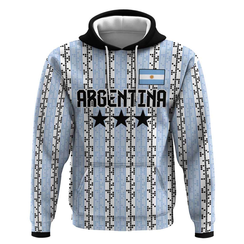 Custom Argentina Heritage Football Zip Hoodie La Albiceleste Glory Road to 2026