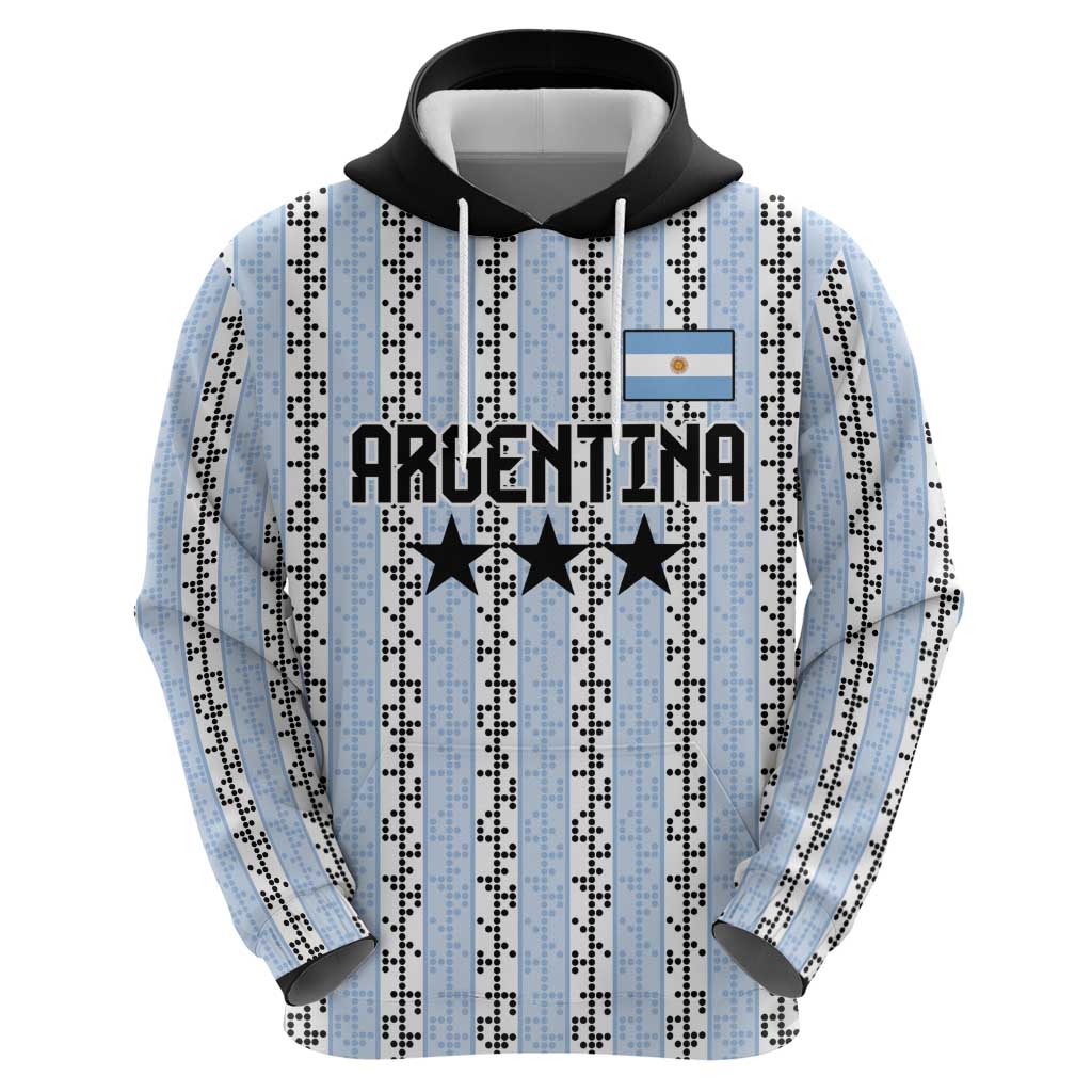 Custom Argentina Heritage Football Zip Hoodie La Albiceleste Glory Road to 2026