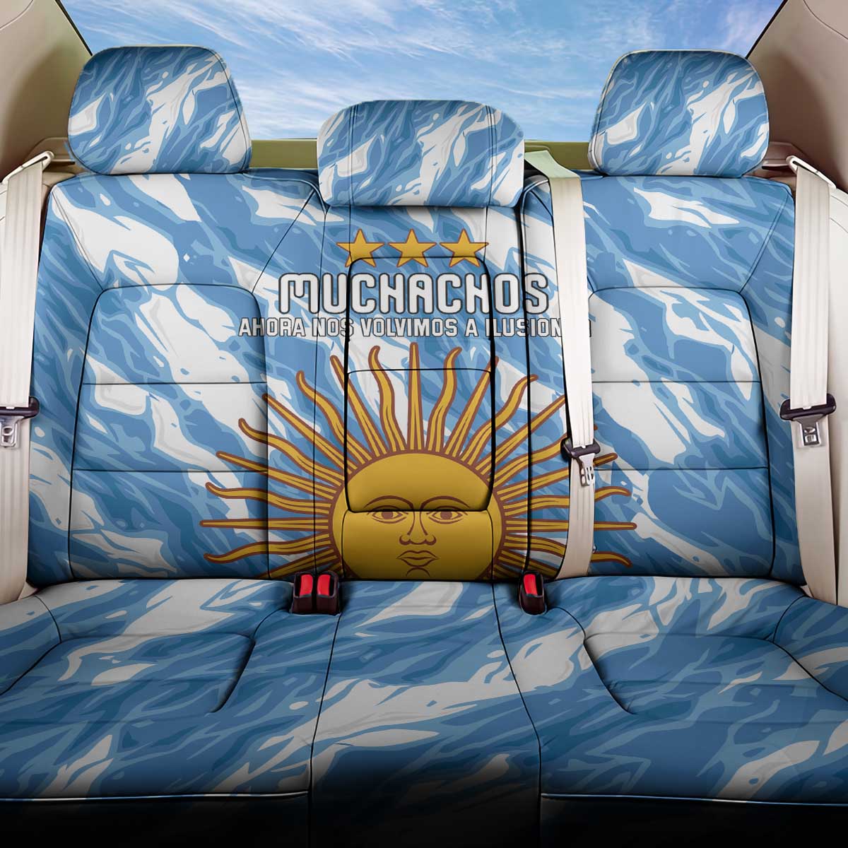 Argentina Football Back Car Seat Cover Muchachos, Ahora Nos Volvimos a Ilusionar