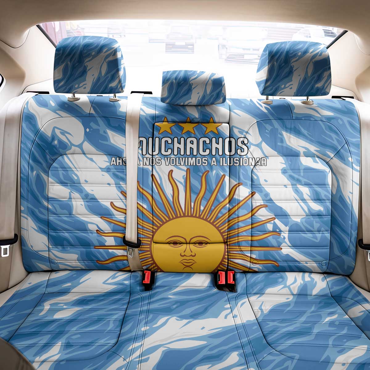 Argentina Football Back Car Seat Cover Muchachos, Ahora Nos Volvimos a Ilusionar