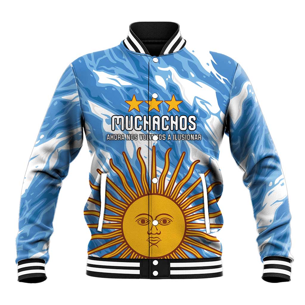 Custom Argentina Football Baseball Jacket Muchachos, Ahora Nos Volvimos a Ilusionar