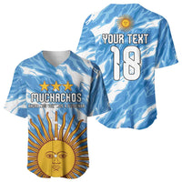 Custom Argentina Football Baseball Jersey Muchachos, Ahora Nos Volvimos a Ilusionar