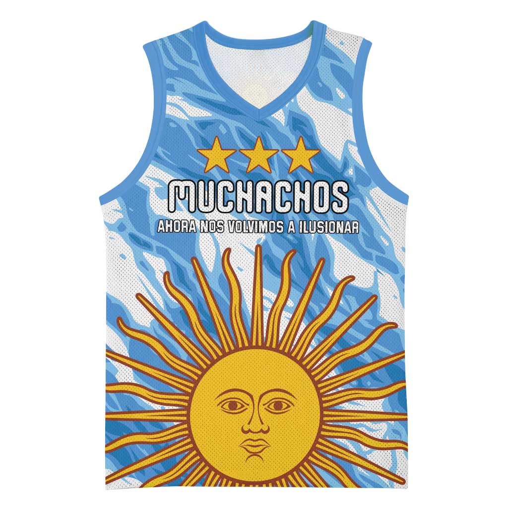 Custom Argentina Football Basketball Jersey Muchachos, Ahora Nos Volvimos a Ilusionar
