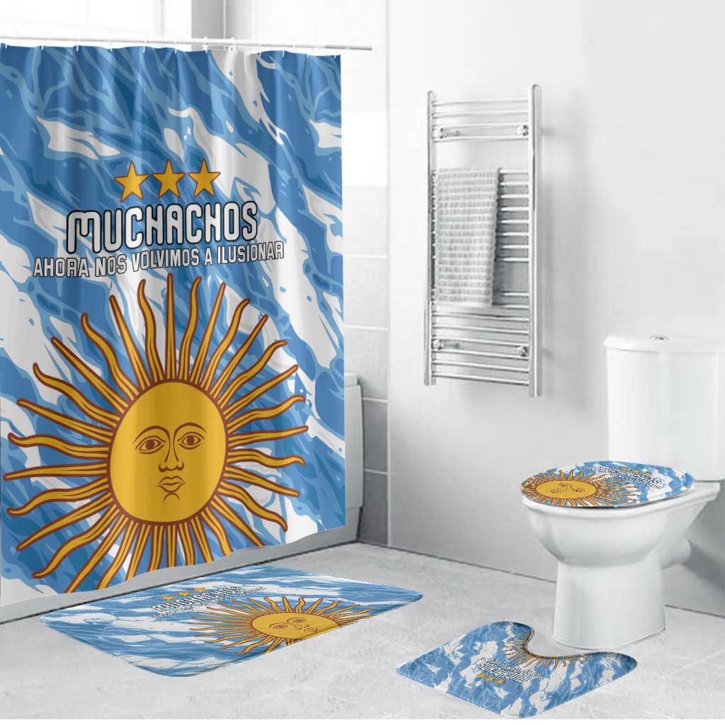 Argentina Football Bathroom Set Muchachos, Ahora Nos Volvimos a Ilusionar