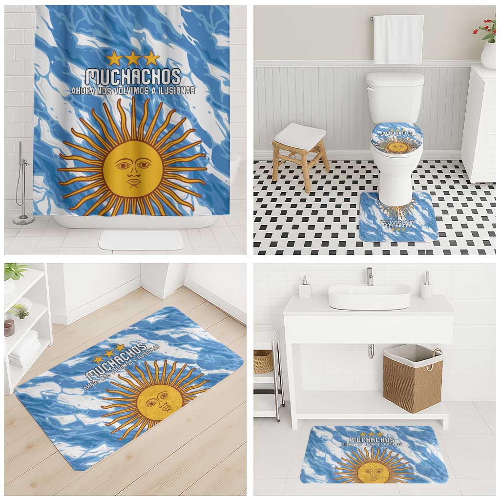 Argentina Football Bathroom Set Muchachos, Ahora Nos Volvimos a Ilusionar
