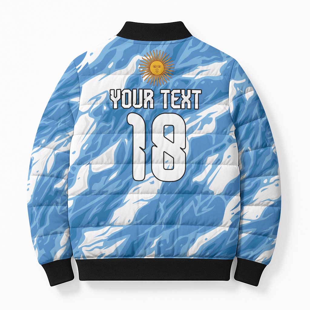 Custom Argentina Football Bomber Puffer Jacket Muchachos, Ahora Nos Volvimos a Ilusionar