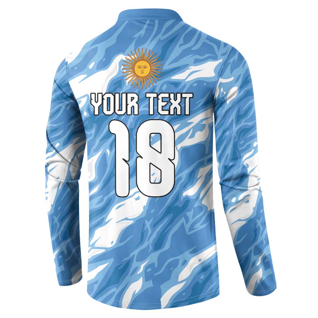 Custom Argentina Football Button Sweatshirt Muchachos, Ahora Nos Volvimos a Ilusionar