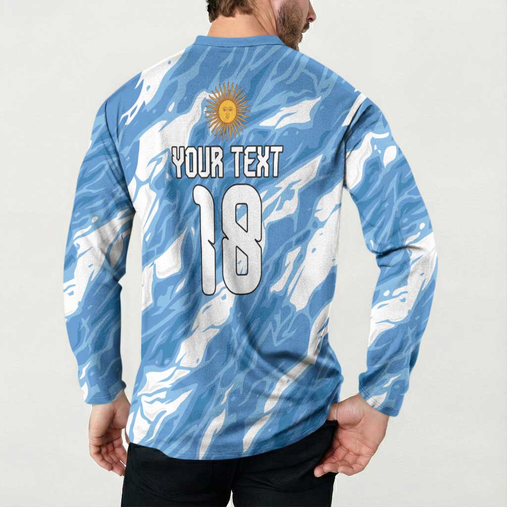 Custom Argentina Football Button Sweatshirt Muchachos, Ahora Nos Volvimos a Ilusionar