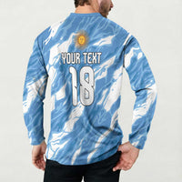 Custom Argentina Football Button Sweatshirt Muchachos, Ahora Nos Volvimos a Ilusionar