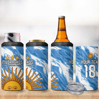 Custom Argentina Football 4 in 1 Can Cooler Tumbler Muchachos, Ahora Nos Volvimos a Ilusionar