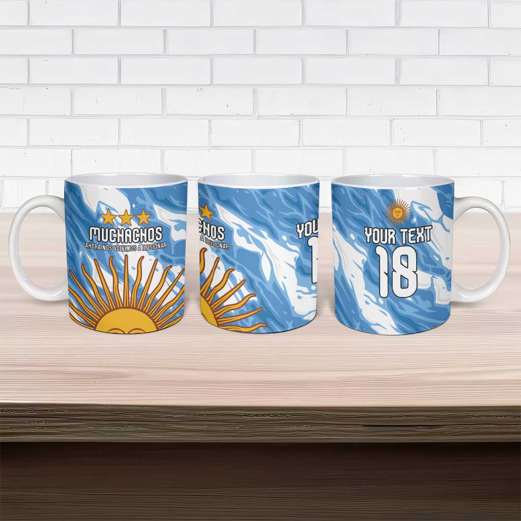 Custom Argentina Football Ceramic Mug Muchachos, Ahora Nos Volvimos a Ilusionar