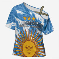 Custom Argentina Football Cross Shoulder Shirt Muchachos, Ahora Nos Volvimos a Ilusionar